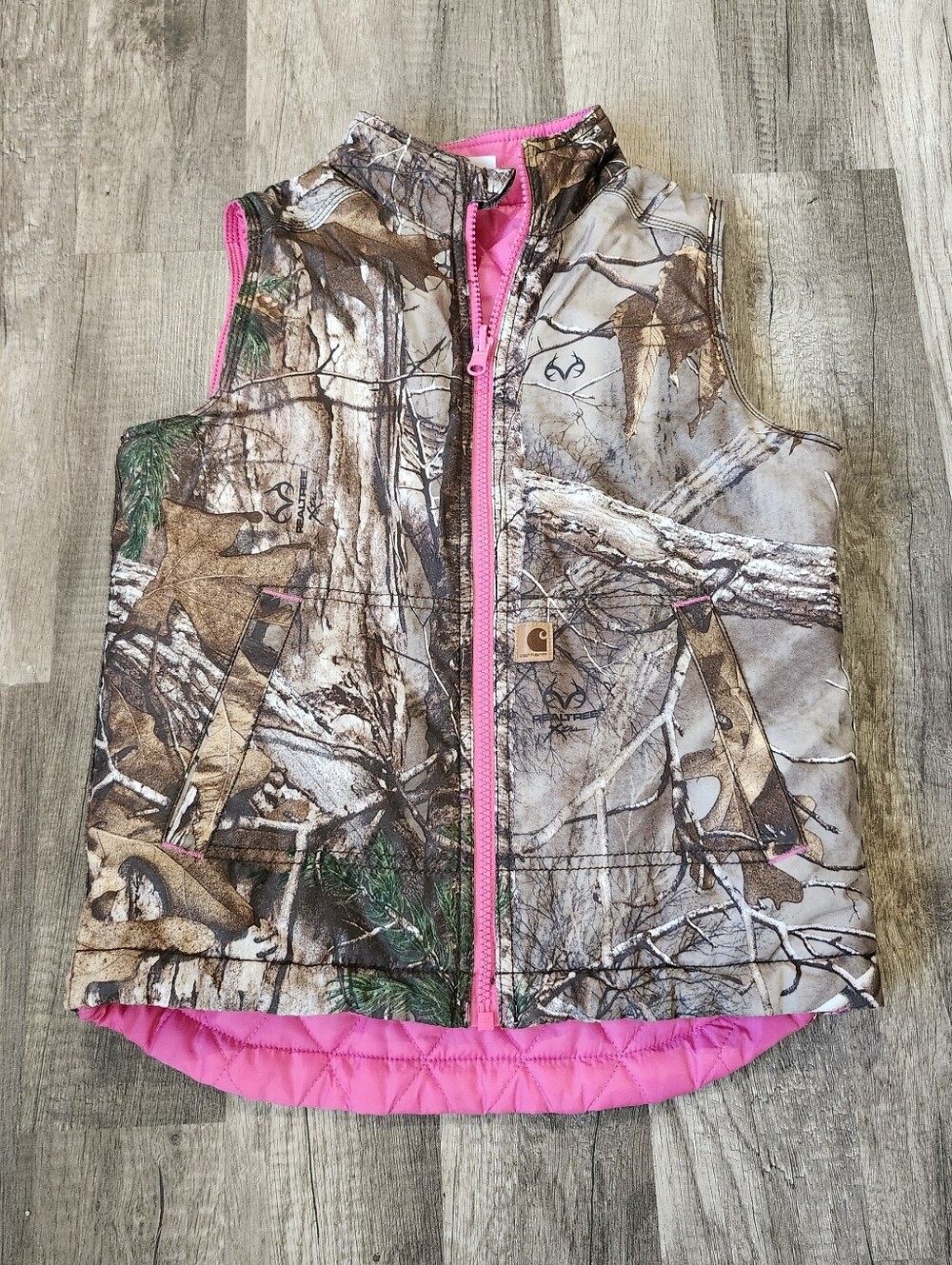 Girls Reversible Carhartt Camo Vest